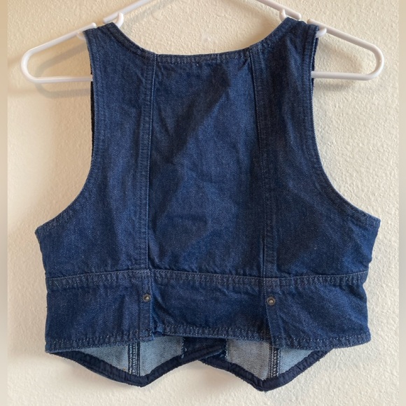 Free People Blue Denim Vest Top & Skirt Set - Picture 5 of 13